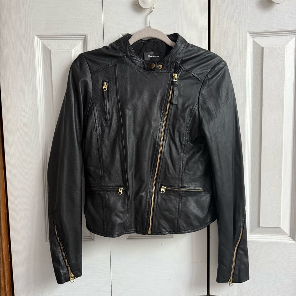 Mackage leather jacket